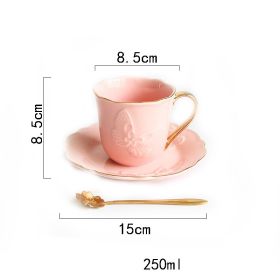 Butterfly Phnom Penh Western-Style Relief Ceramic Plate (Option: Pink-C)