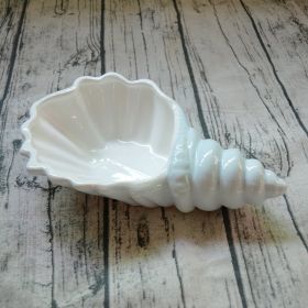 Creative Posed Irregular Tableware Conch Bowl (Option: Light blue conch)