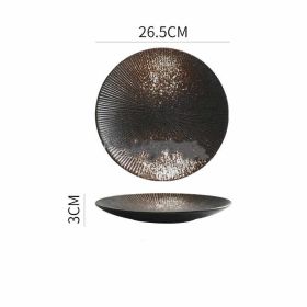 Porcelain Simple Round Ceramic Simple Plate (Option: Snow White-10inches)