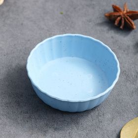 Japanese Love Plate Leaf Plum Small Seasoning Dish (Option: Small round dish blue)