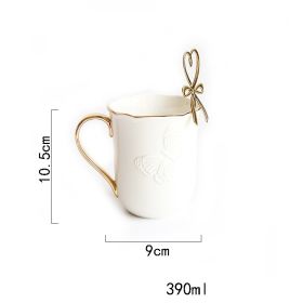 Butterfly Phnom Penh Western-Style Relief Ceramic Plate (Option: White-F)