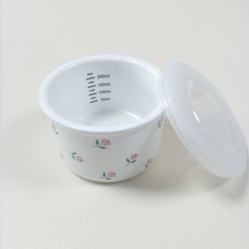 Baby Bear Print Multifunctional Food Complementary Bowl (Option: Tulip)