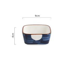 Ceramic Snack Plate Dipping Sauce Dish (Option: White leaves square)