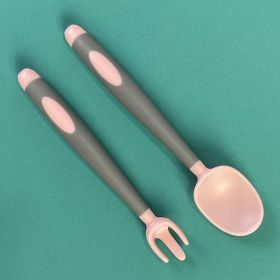 Baby Learn To Eat Training Complementary Food Tableware (Option: Powder grey)