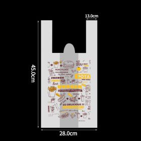 Disposable Burger And French Fries Takeaway Box (Option: Plastic bags L 500PCS)