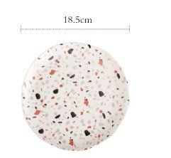 Ceramic Nordic Ins Wind Is Particularly Good-looking Rice Bowl High-value Household (Option: 7inch plate 18.5cm)