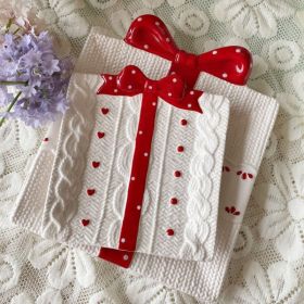 Bowknot Candy Square Cake Plate (Option: Large and small size)