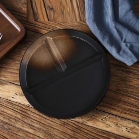 Ordered Diet Simple Style Solid Color Separating Tableware (Option: Single disc F)