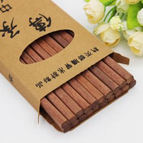 Dalbergia Ironwood Chopsticks, Ten Pairs, No Lacquer, No Wax (Option: B-10 pairs)