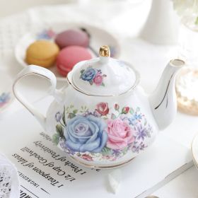 European-style Heat-resistant Filter Bubble Teapot (Option: BLUELOVER)