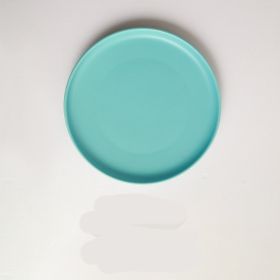 Creative Ceramic Plate Vegetable Plate Household Simple Net Red (Option: Sky Blue-Small 6inches)