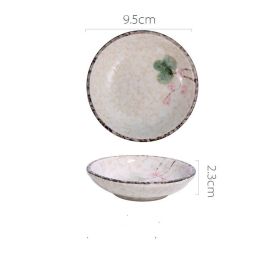 Japanese Ceramic Snack Appetizer Dim Sum Dipping Dish (Option: Midsummer lotus)