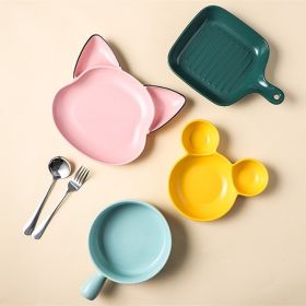 Cute Children's Dividing Tableware Supporting Household Baking Tray And Baking Bowl (Option: 6PC Set8)