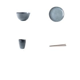 Household Ceramic Creative Personality Rice Bowl Big Bowl Of Soup (Option: 11piece set)