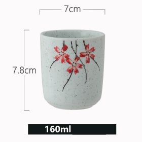 Creative Hand-painted Straight Ceramic Cup Tableware (Option: A17728 style)