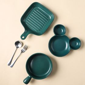 Cute Children's Dividing Tableware Supporting Household Baking Tray And Baking Bowl (Option: 5PC Set8)