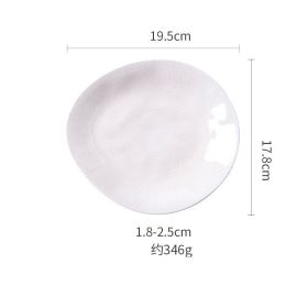 Nordic Creative Ice Cracked Glaze Drip Tray (Option: White-7.5inches)